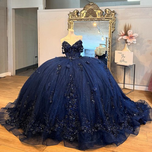 Off the shoulder navy - off-the-shoulder,