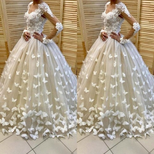 Elegant wedding dresses - wedding, neck